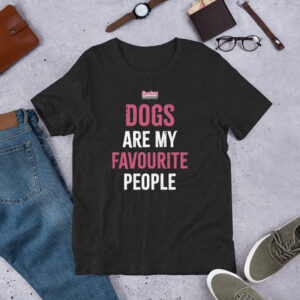 Bella + Canvas Cotton "Dogs Are My Favourite People" T-Shirt!